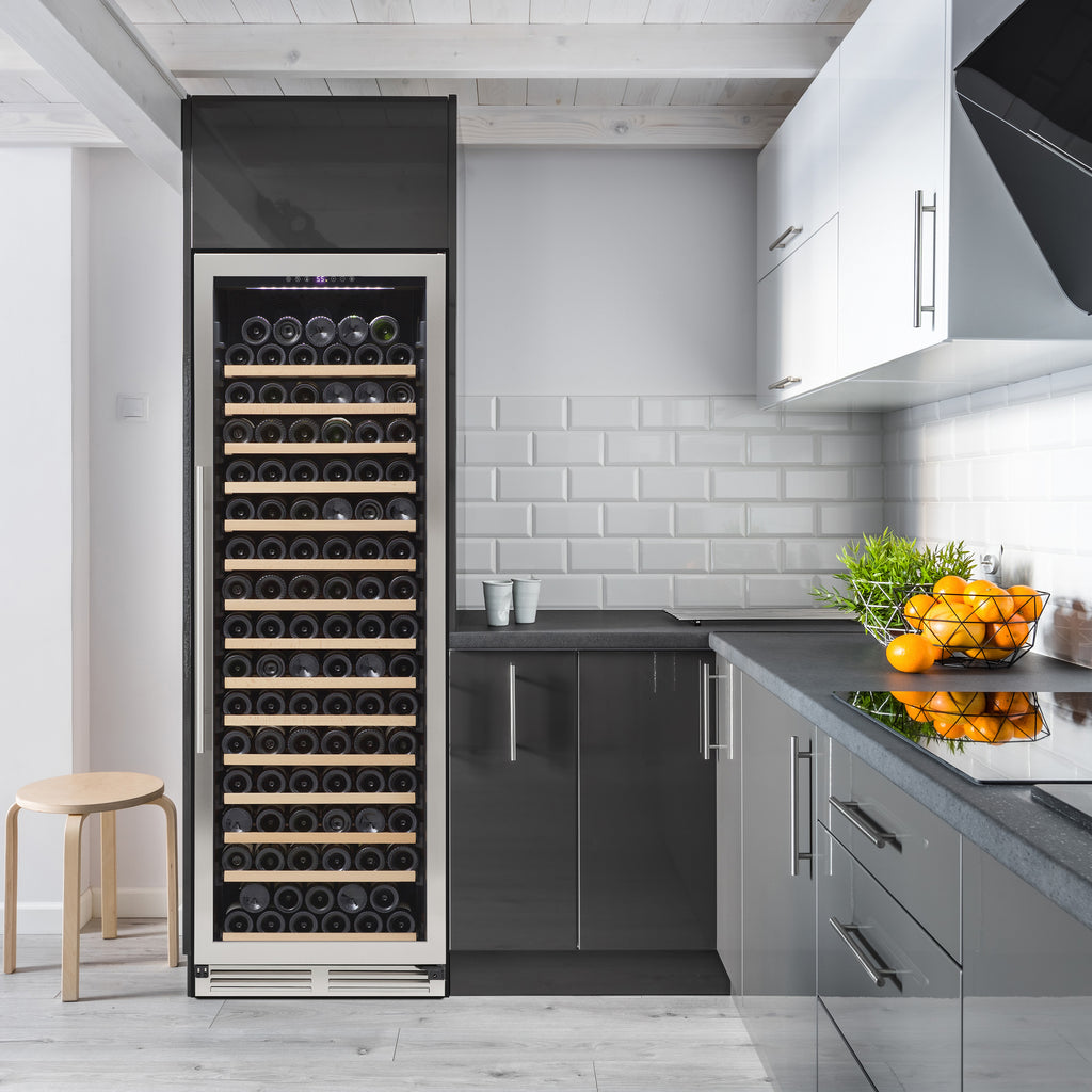 Newair Wine Cabinet With Built In Fridge Stainless Steel Wine