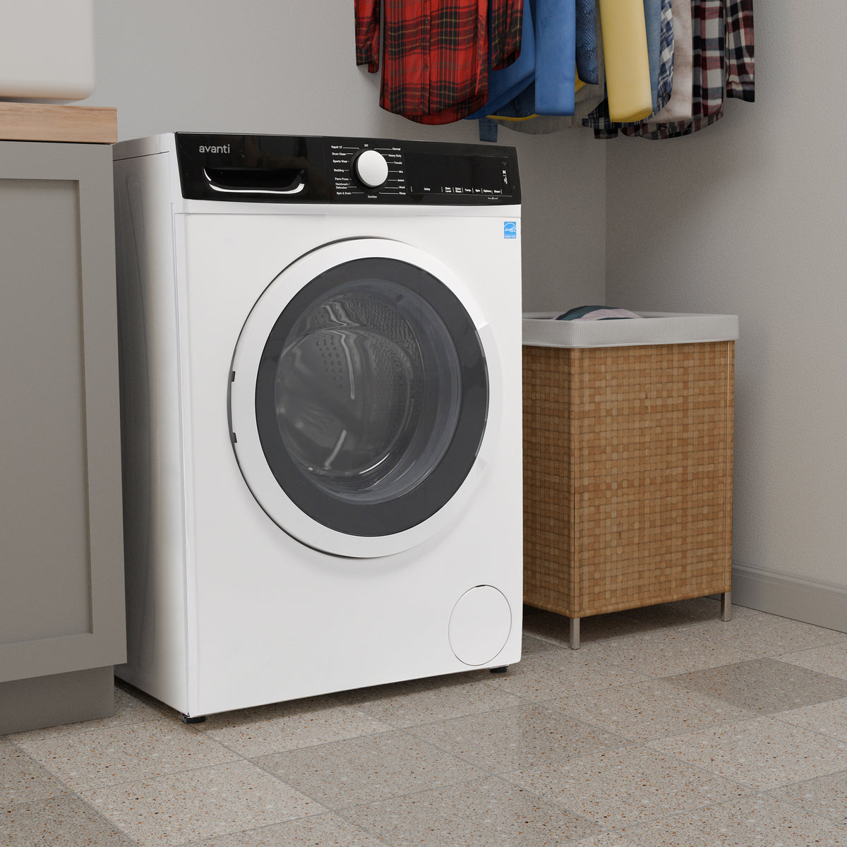 Avanti Front Load Washer, 2.2 cu. ft., in White (FLW22V0W)