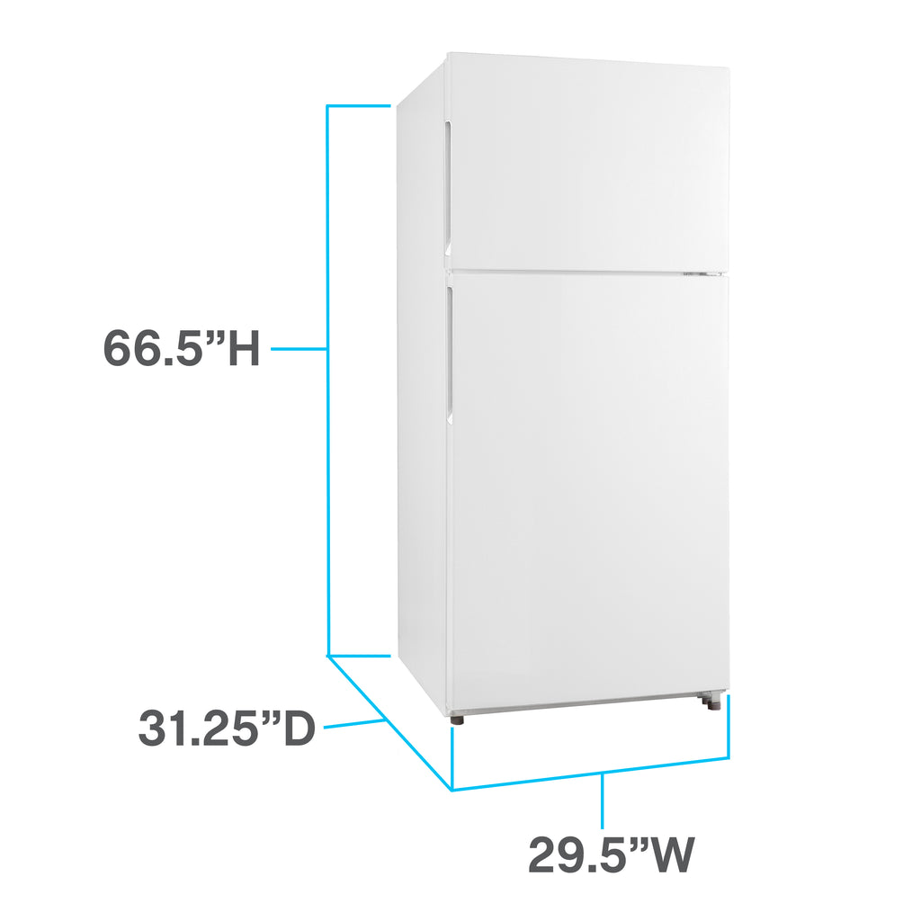 Avanti Frost-Free Apartment Size Refrigerator, 18.0 cu. ft