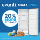 Avanti MaxxSpace Garage-Ready 21 cu. ft. Convertible Upright Freezer