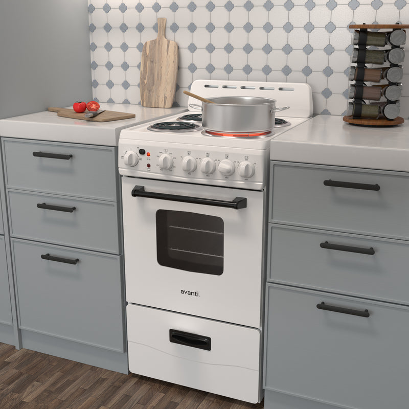 Avanti 20" Electric Range Oven with Framed Glass Door