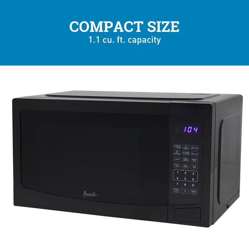 Avanti Microwave Oven, 1.1 cu. ft. Capacity