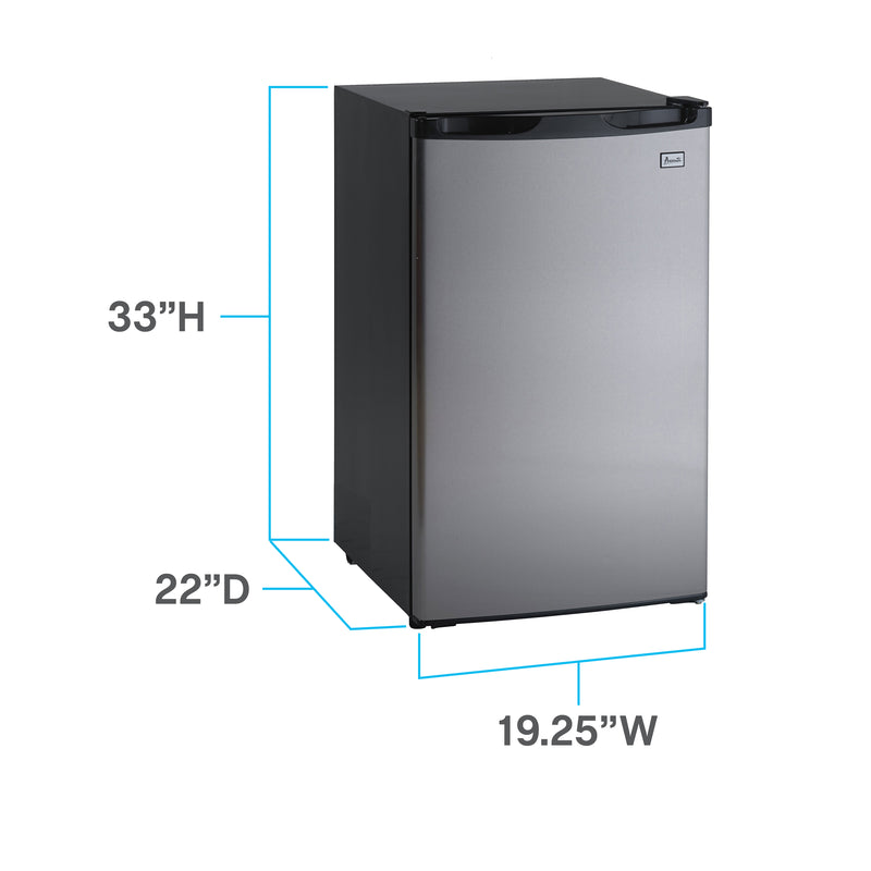 Avanti 4.4 cu. ft. Compact Refrigerator, Mini-Fridge, in Stainless Steel  (RM4436SS)