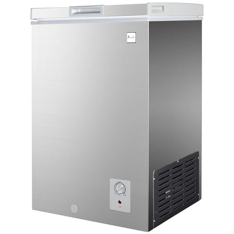 Small chest deals freezer stainless steel