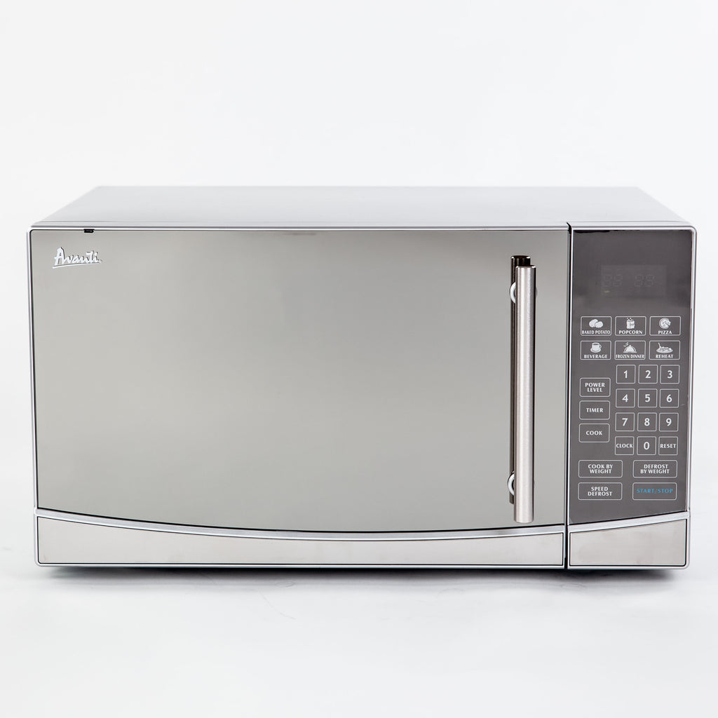 Oster 1.3 Cu. ft. Stainless Steel with Mirror Finish Microwave Oven with Grill, Size: Medium, Silver