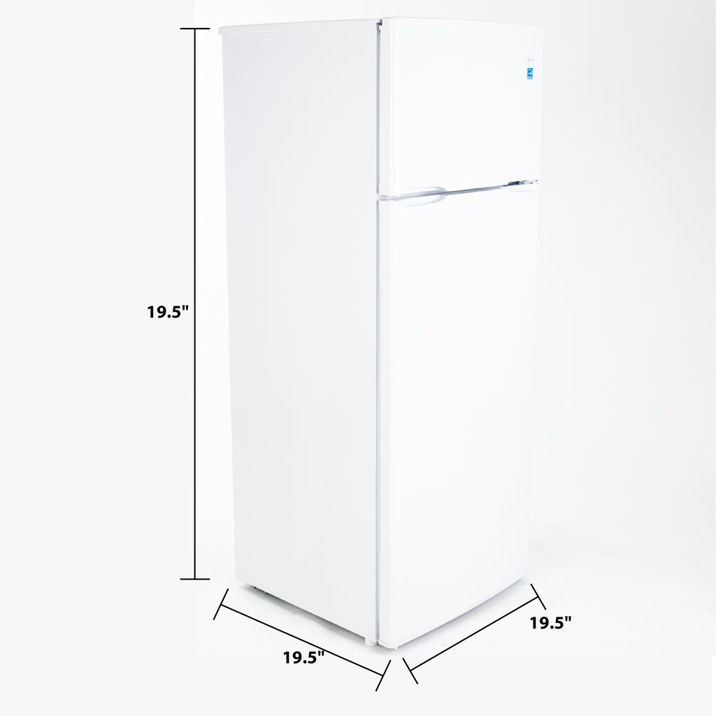 Avanti 7.4 cu. ft. Apartment Size Top Freezer Refrigerator in Black and  Platinum RA7316PST - The Home Depot