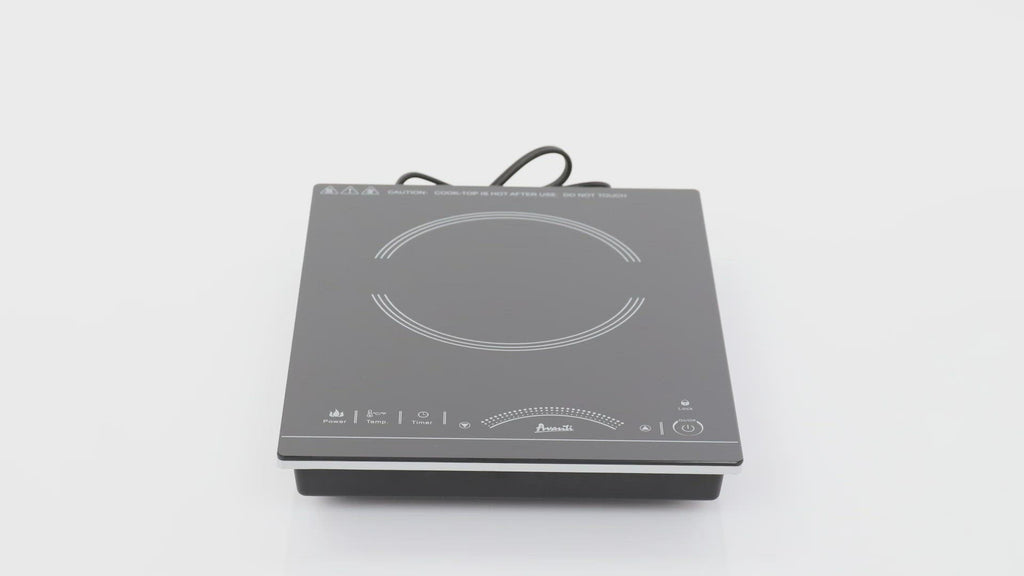 Avanti Induction Cooktop 1,800 Watt Portable Hot Plate - Black